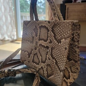Brandon Blackwood ESR Tote Snakeskin Unused
